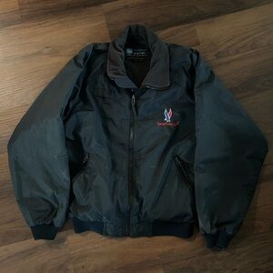 Vintage Spiewak Golden Fleece Jacket Large American Eagle Airlines Bomber 80s